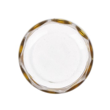 Glas met gele stippen