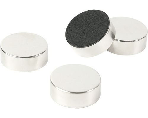 Decoratieve magneet Zilver set van 4 zilver