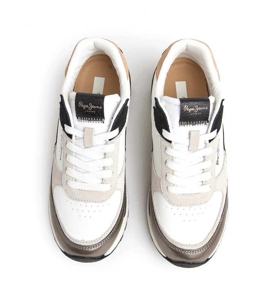 Tênis Pepe Jeans Dean Kent de couro branco