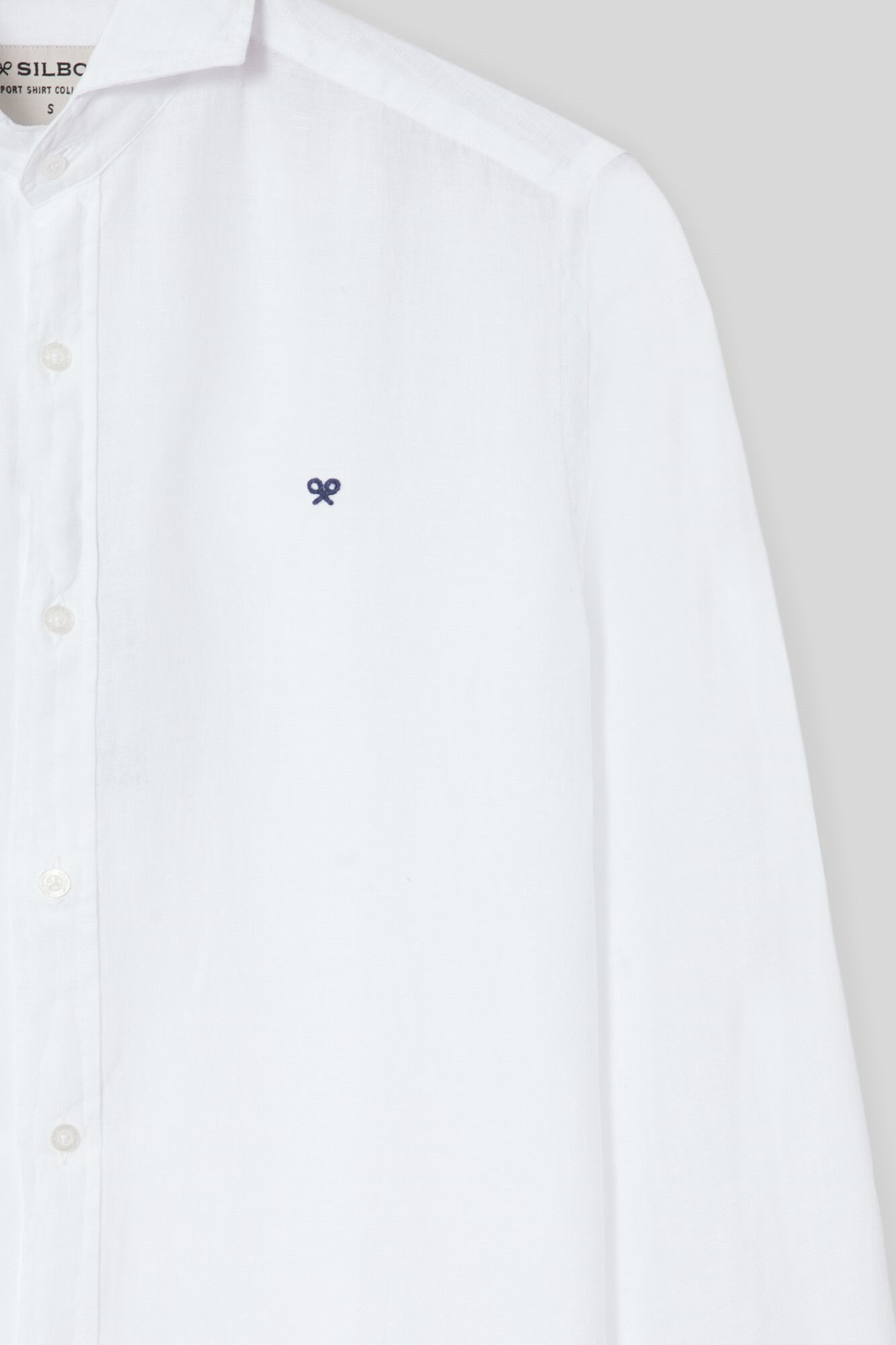 Camisa esportiva branca de linho natural - Branca