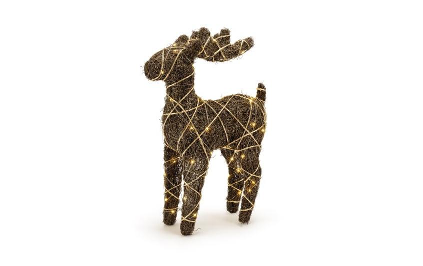 Natural reindeer, 60 WarmweissLED Dekoration
