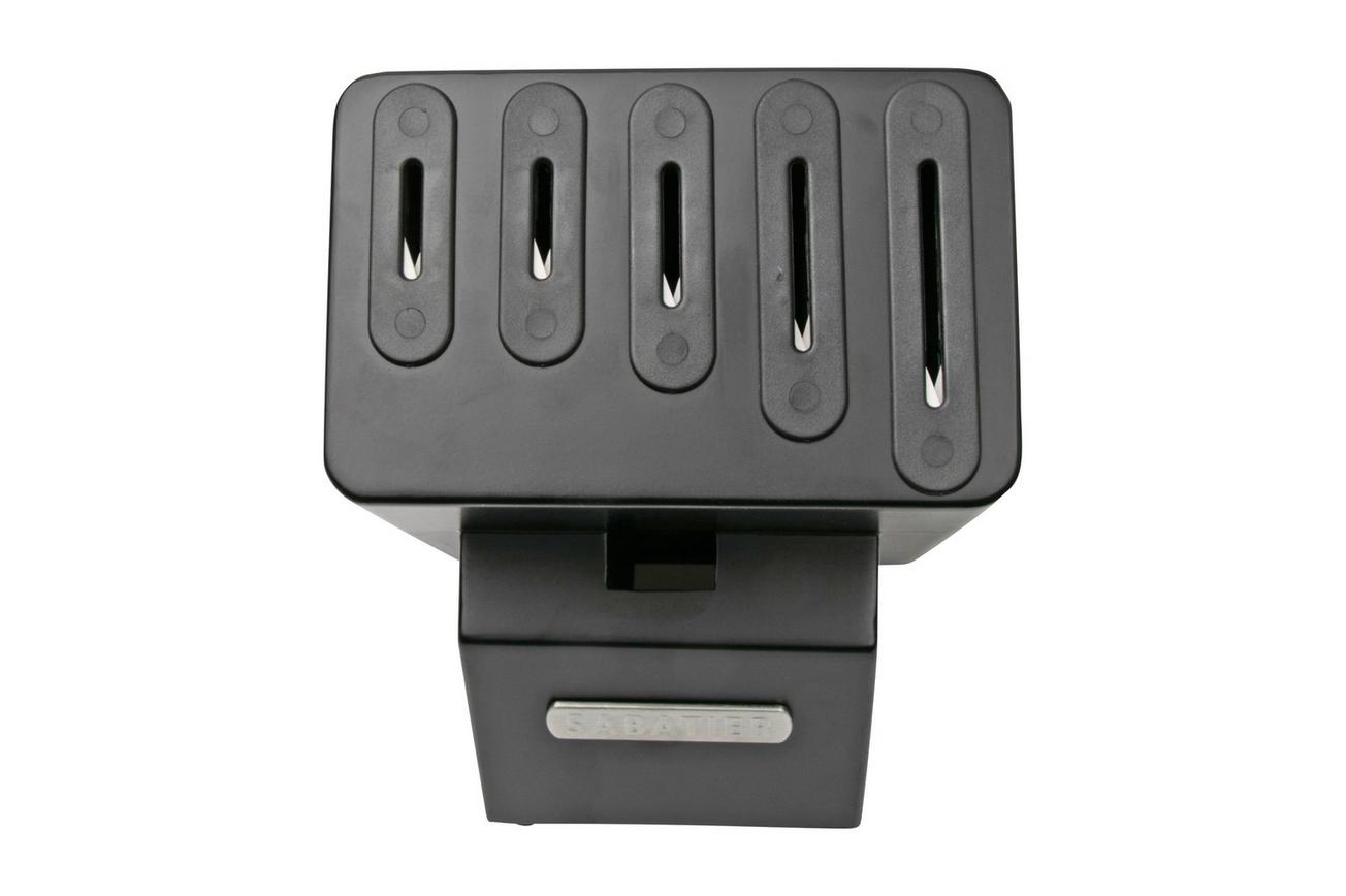 Lion Sabatier Moscou 668280 messenblok met keramische messenslijpers, zwart