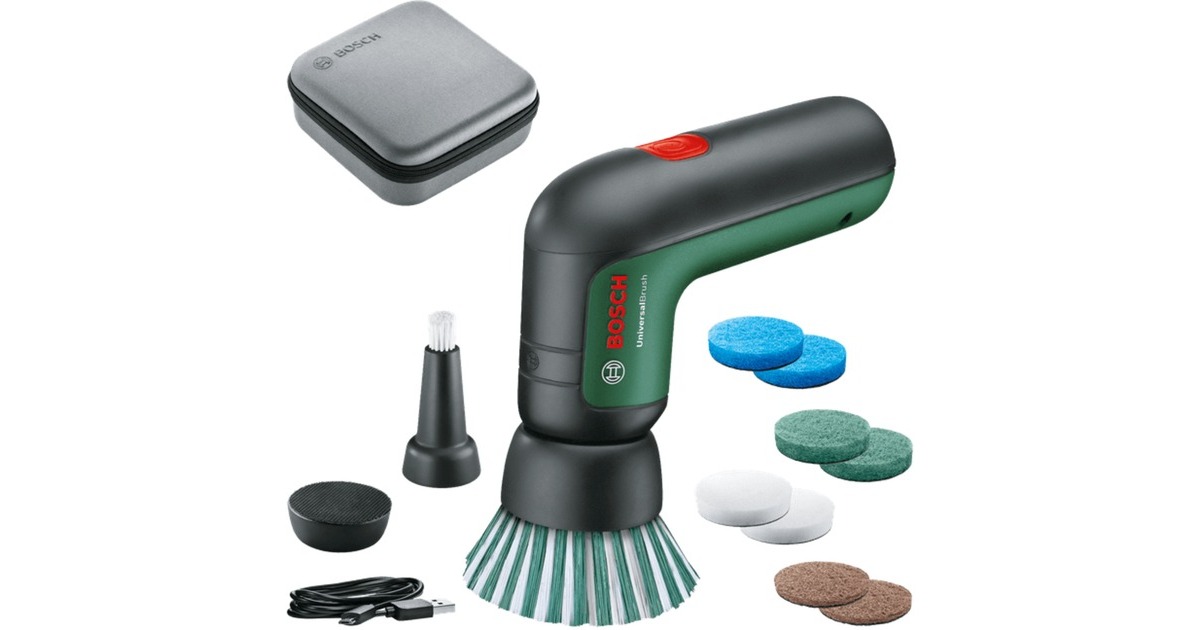 BoschUniversalBrush-set borstelmachine  (Groen/zwart, USB)