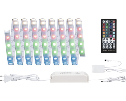 MaxLED RGBW Kant-en-klare strip basisset 3 m 1260 lm 2700 K Afstandsbediening 180 LED's 24V Smart Home compatibel na uitbreiding