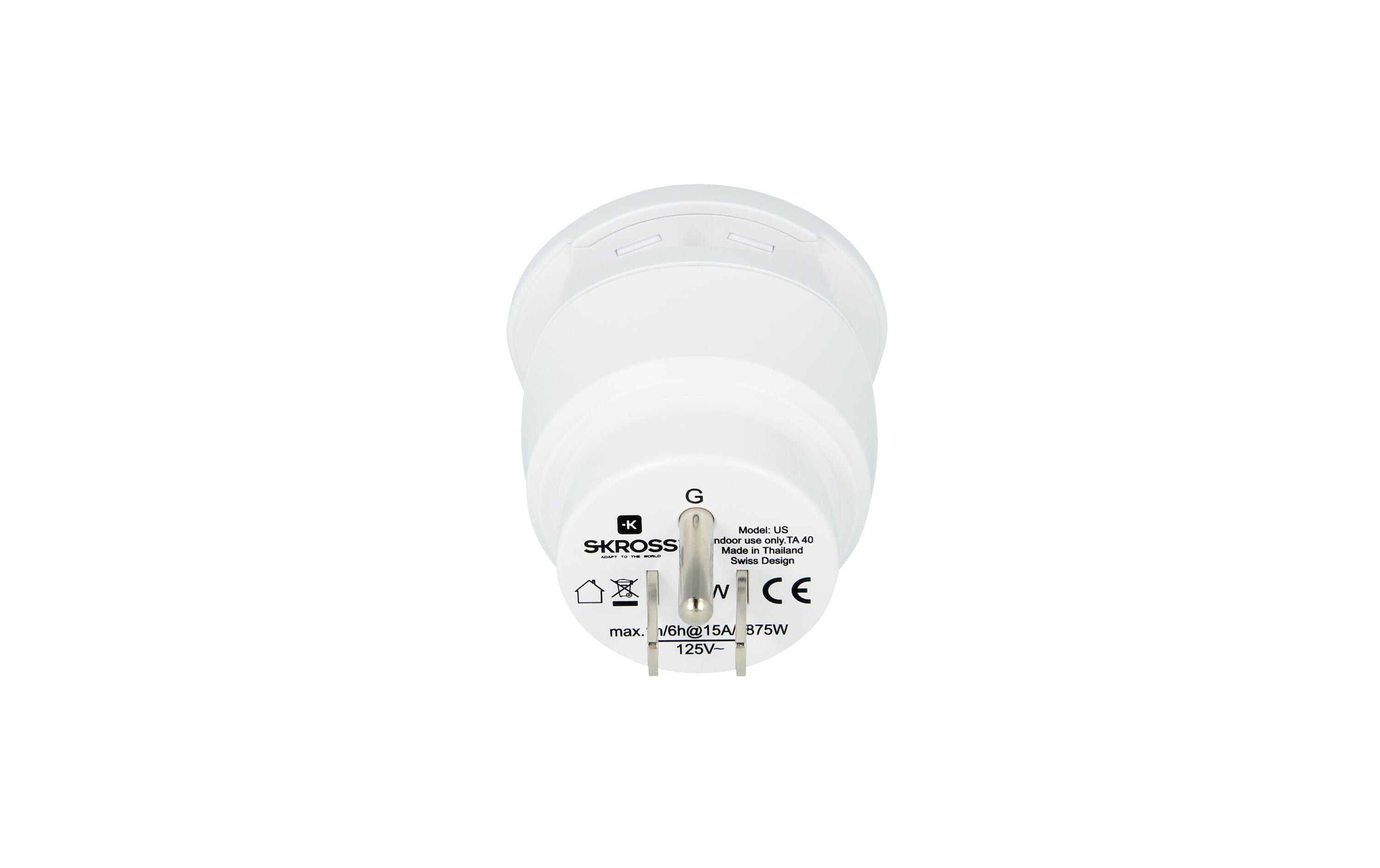 Reiseadapter Combo World – USA2 in 1 Lösung