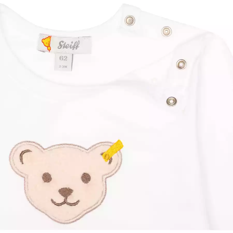 Steiff Langarmshirt Bright white