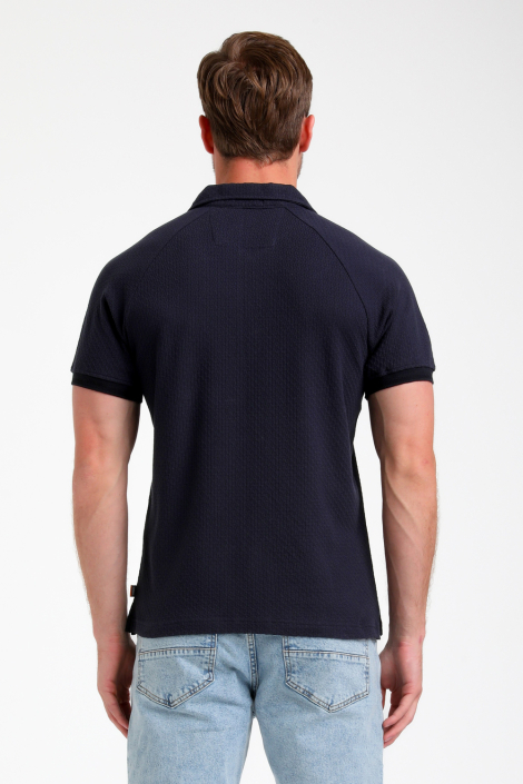 Gabbiano blauwe heren polo