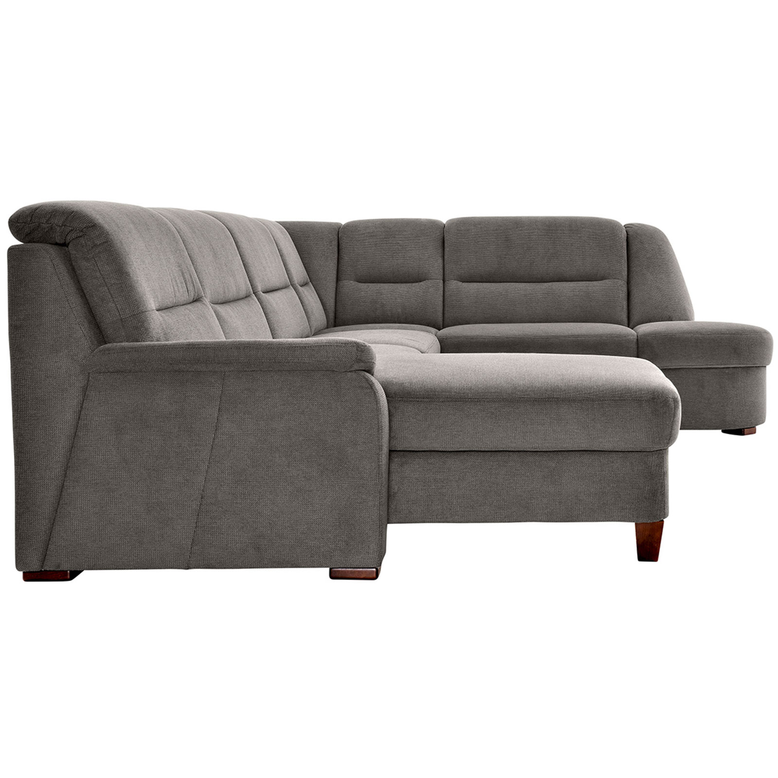 polsterpower Wohnlandschaft - Belle grey - Basismodell - links