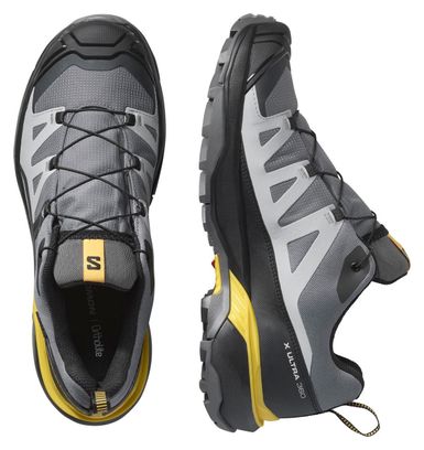 Chaussures de Randonnée Salomon X Ultra 360 GTX Gris/Jaune Homme