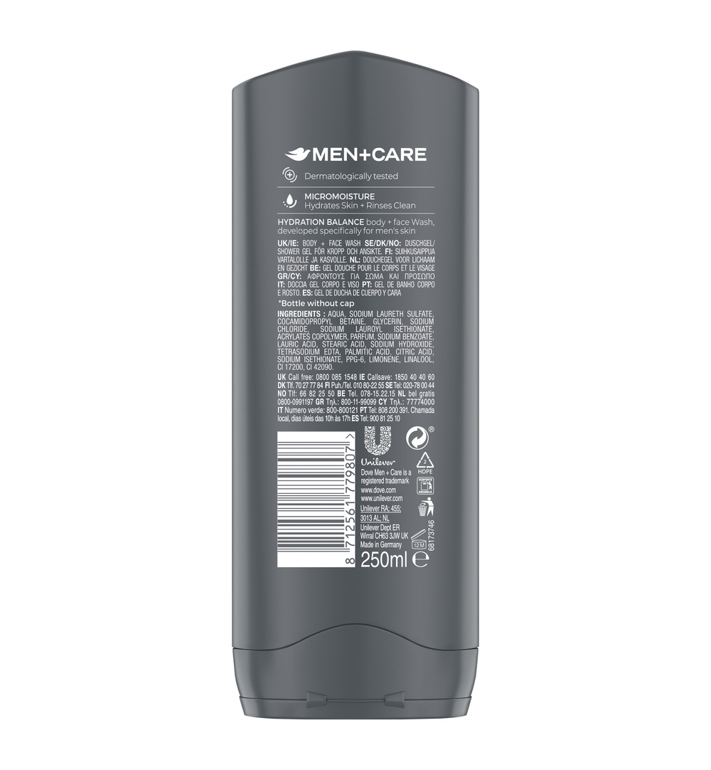 Dove Shower men hydra balance (250 ml)