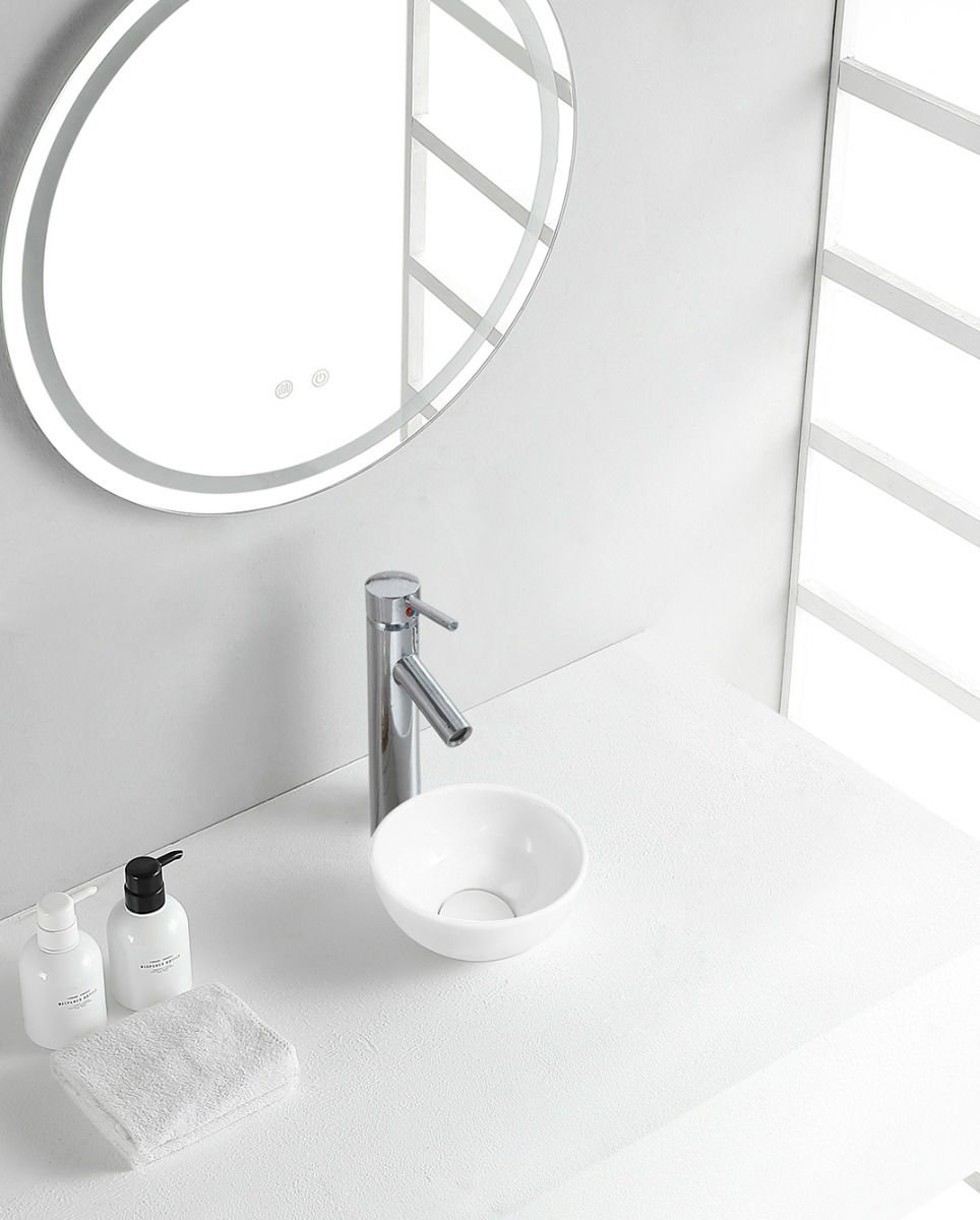 Mueller Rique waskom 20x20x9cm wit glans