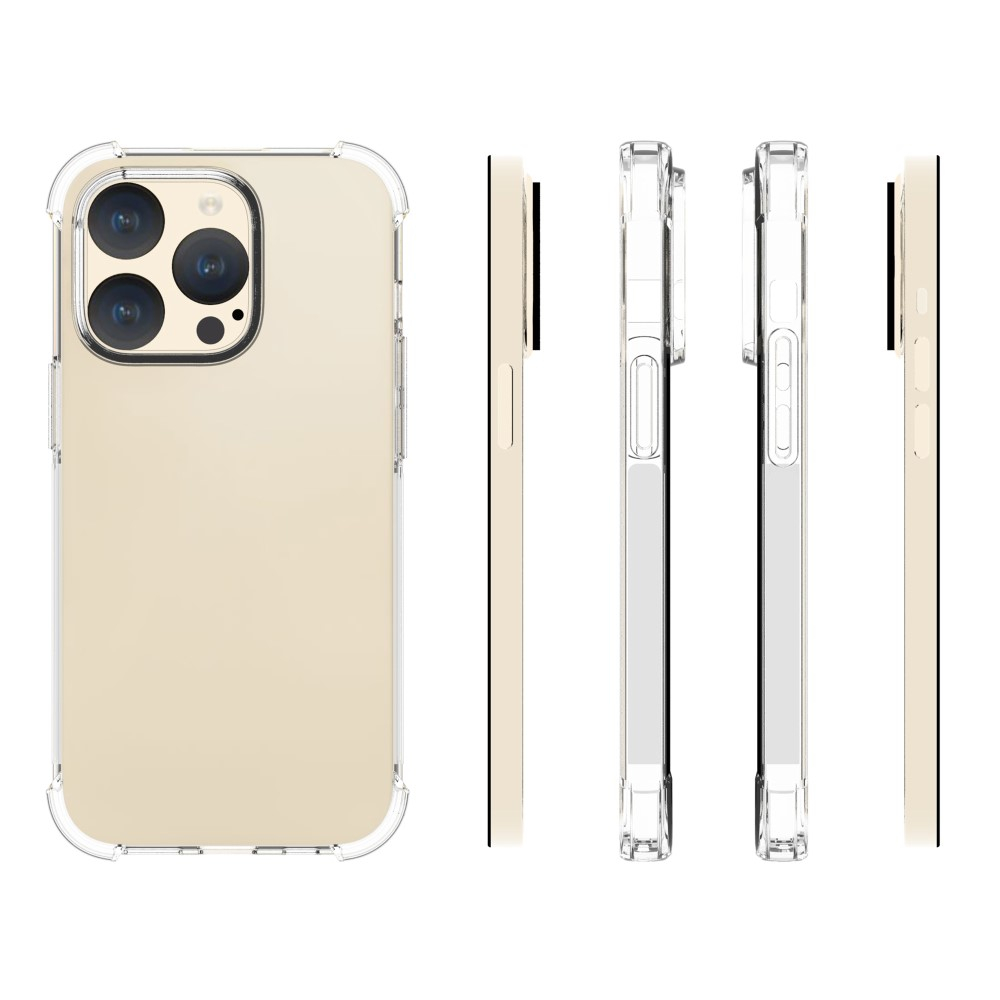 iPhone 15 Pro Gummi Hülle Case Slim Design mit Air Cushion Fallschutz - Transparent