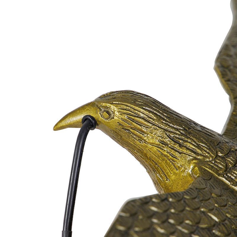 Vintage wandlamp messing - Animal Fugl