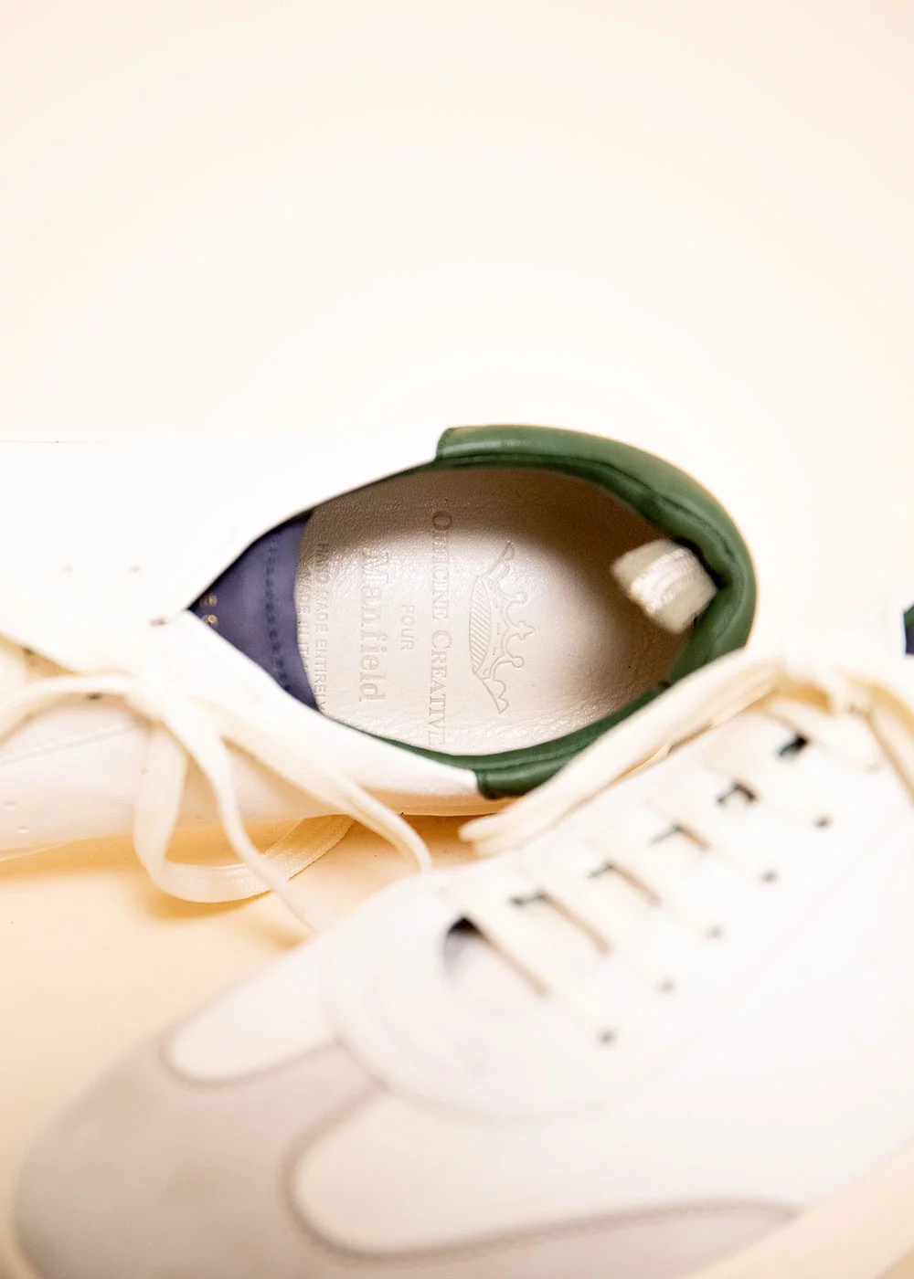 SNEAKERS KOMBO 002 CUIR BLANC