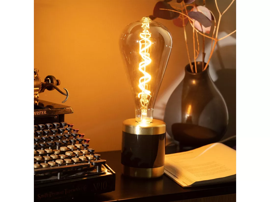 Ampoule LED Filament E27 4W 400 lm ST115 Smoky No Flicker 2200K Blanc chaud