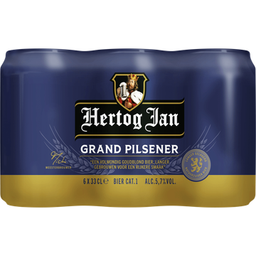 Hertog Jan Grand Pilsener Bier Blikken 6 x 33 cl