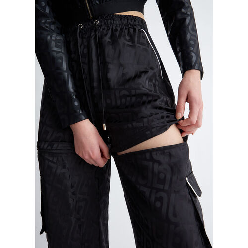Liu Jo - Pantalón de raso jacquard Negro