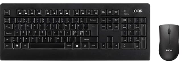 Logik sæt med trådløst tastatur og mus