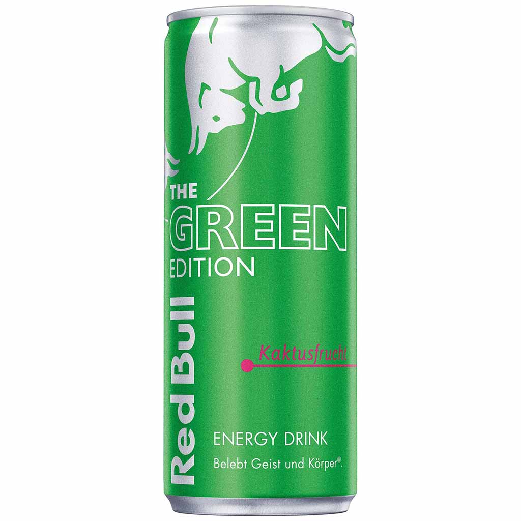 24x Red Bull The Green Edition Kaktusfrucht DOSE á 250ml=6L MHD:4.7.25