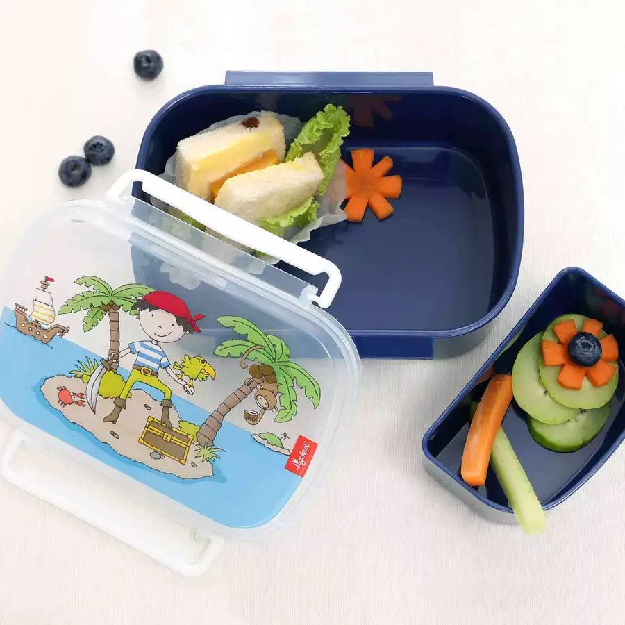 Sigikid Brotdose + Trinkflasche 2er Set dunkelblau