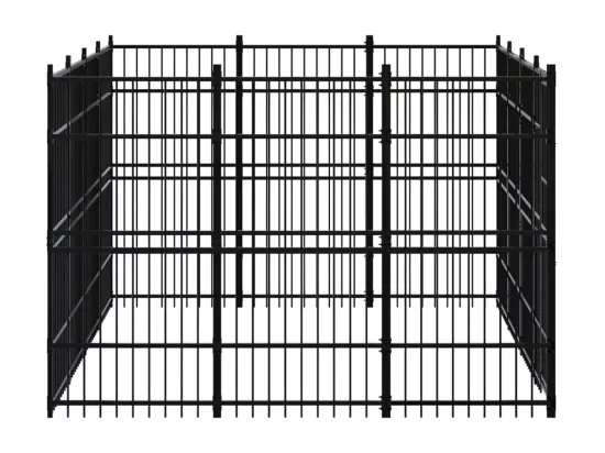 Chenil cage enclos pac noire 384 x 288 x 200 cm 02_0041780