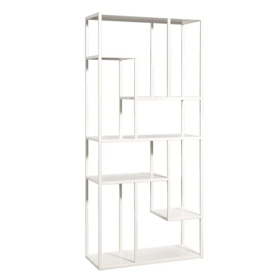 Vakkenkast Stan - zand - metaal - 188x85x35 cm