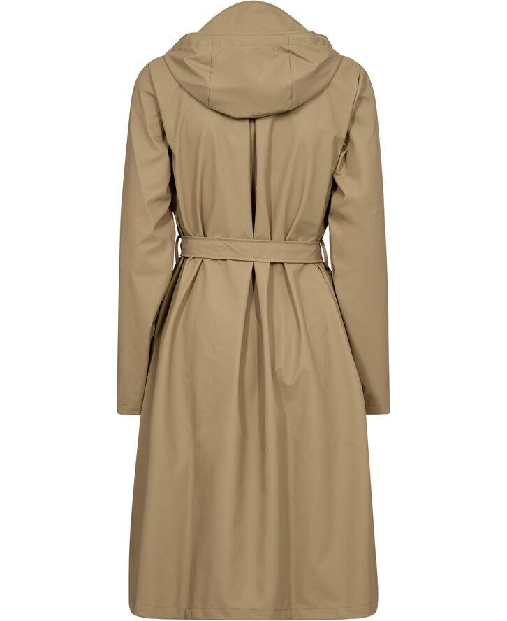 Rains A-Line Longer W Jacket W3 Sand