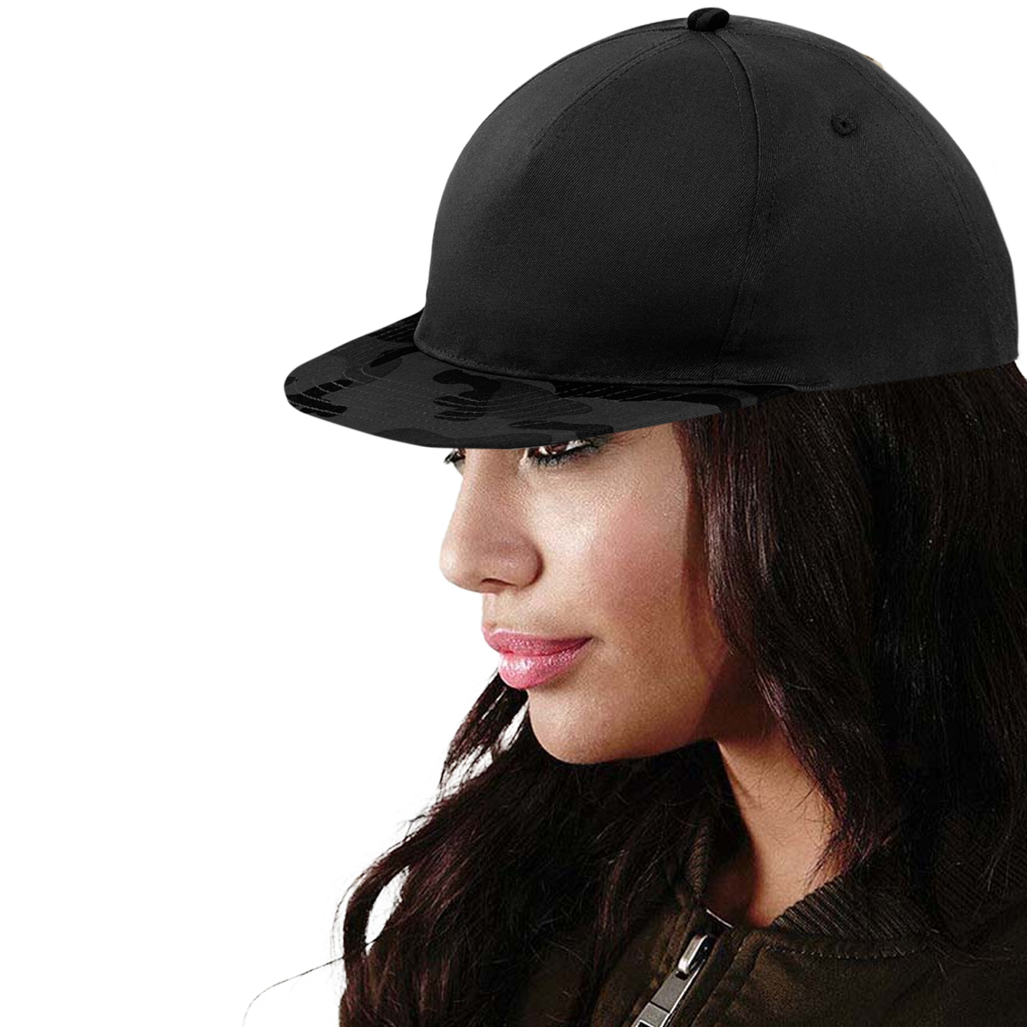 Gorra Plana Con Visera Plana Beechfield Camuflaje Retro