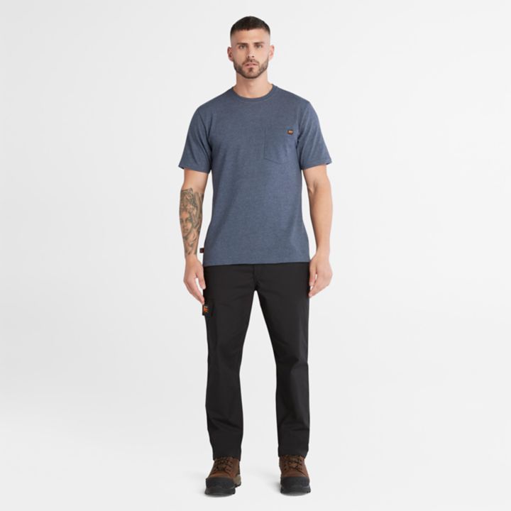 Camiseta Timberland PRO Core Pocket Masculina na cor Azul