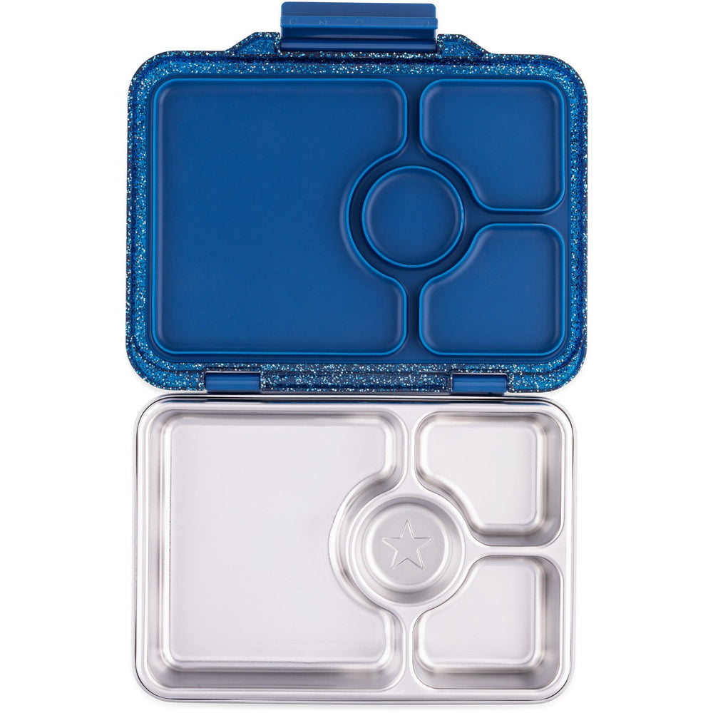 Køb Yumbox Twilight Blue Glitter Prêt Stainless Steel 4-Sections