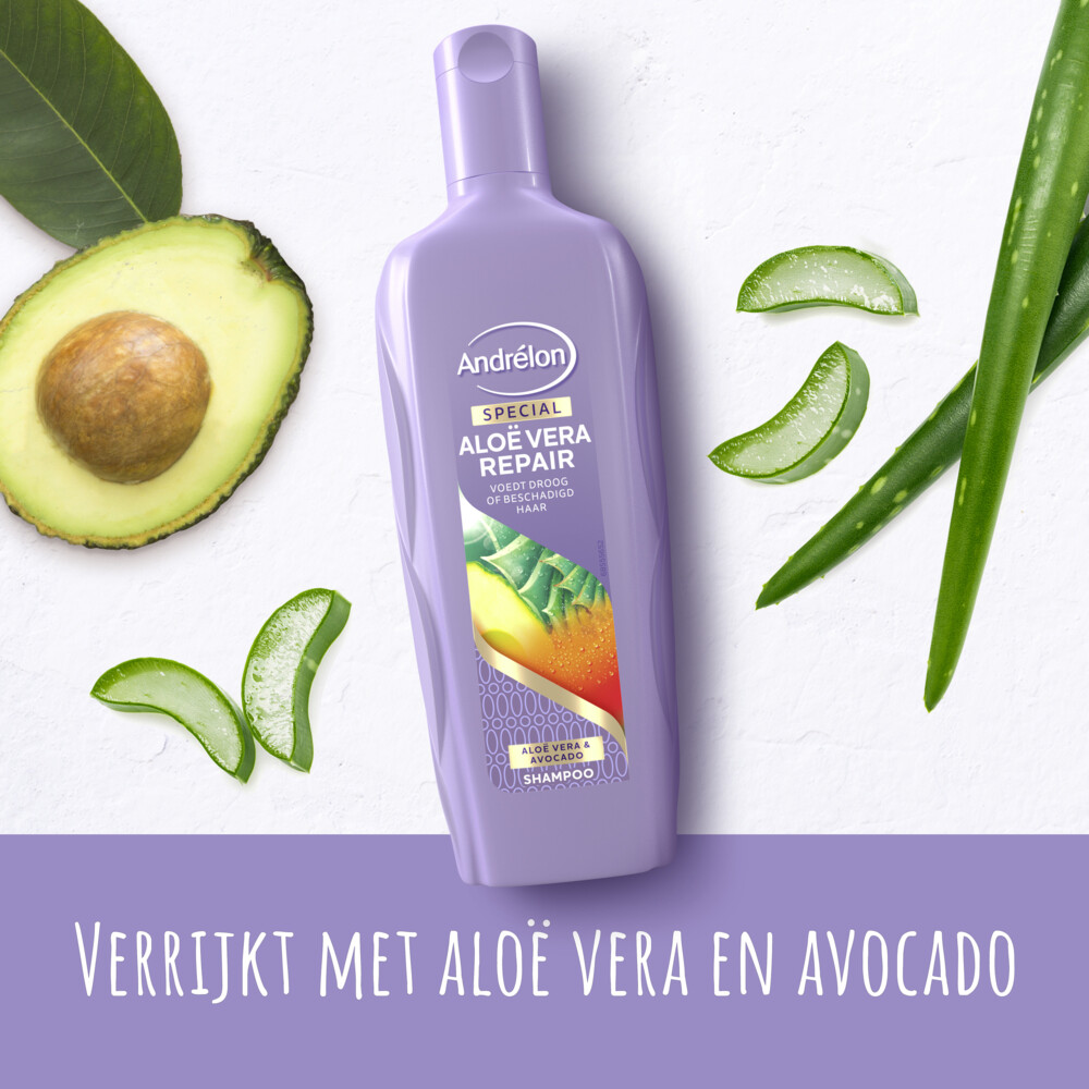 6x Andrelon Shampoo Aloe Vera Repair300 ml