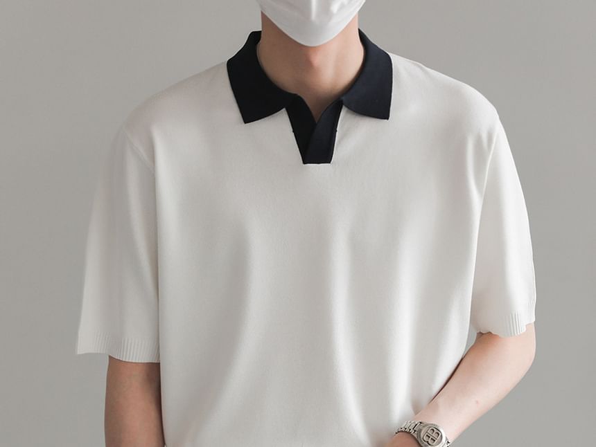 Capbrew - Poloshirt met korte mouwen en contrasterende afwerking