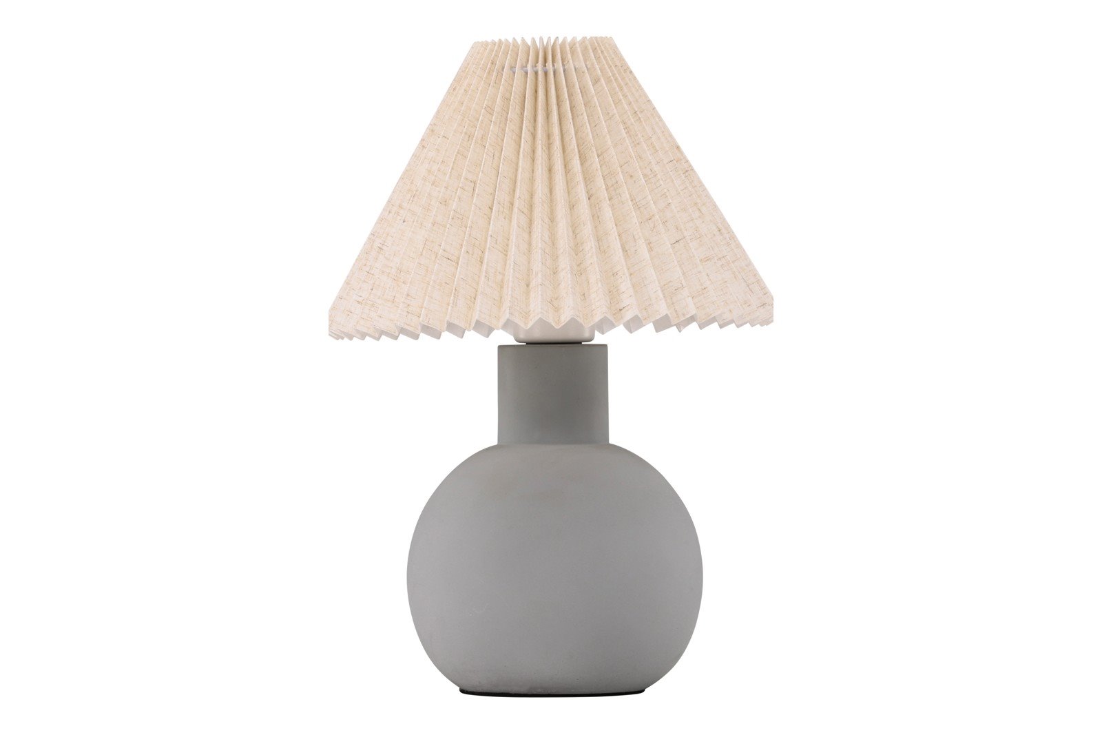 Alvsborg bordlampe Betong fot med lampeskjerm i lin