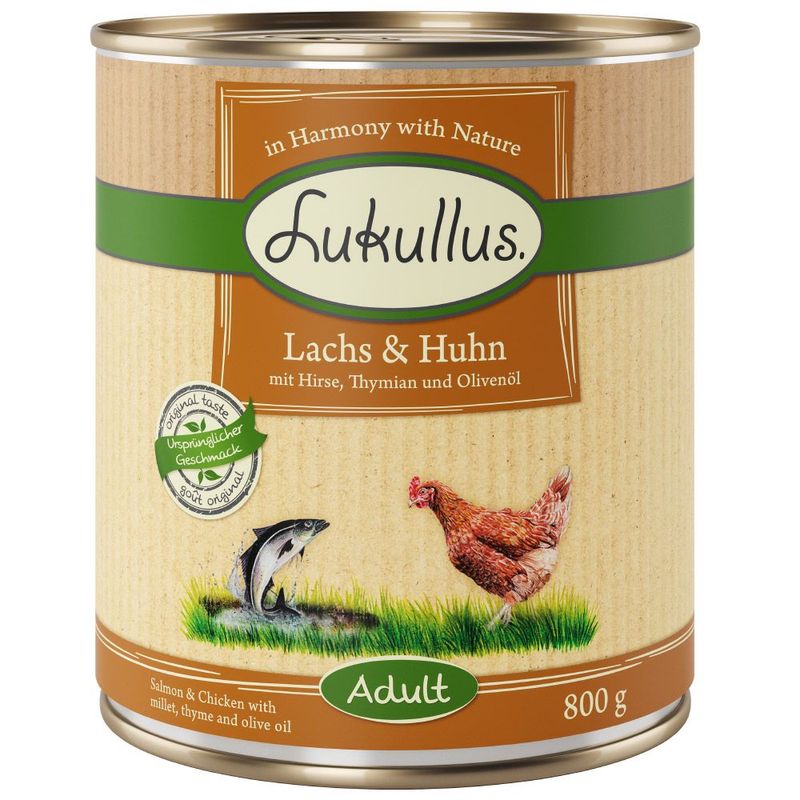 Lot 4 ou 5 saveurs Lukullus Adulte 24 x 800 g