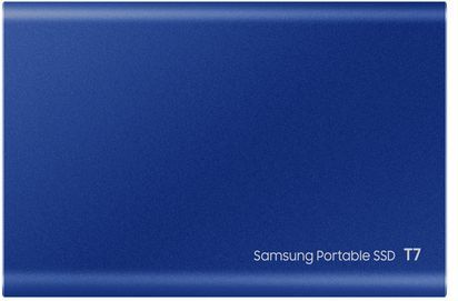 Samsung - Portable SSD T7 - 2 TB - Blauw - USB Type-C 3.2 Gen 2