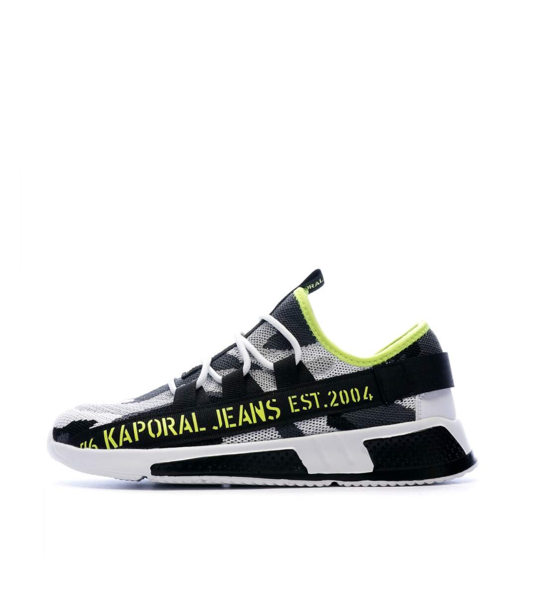 Baskets Gris/Noir/Jaune Homme Kaporal Dofino