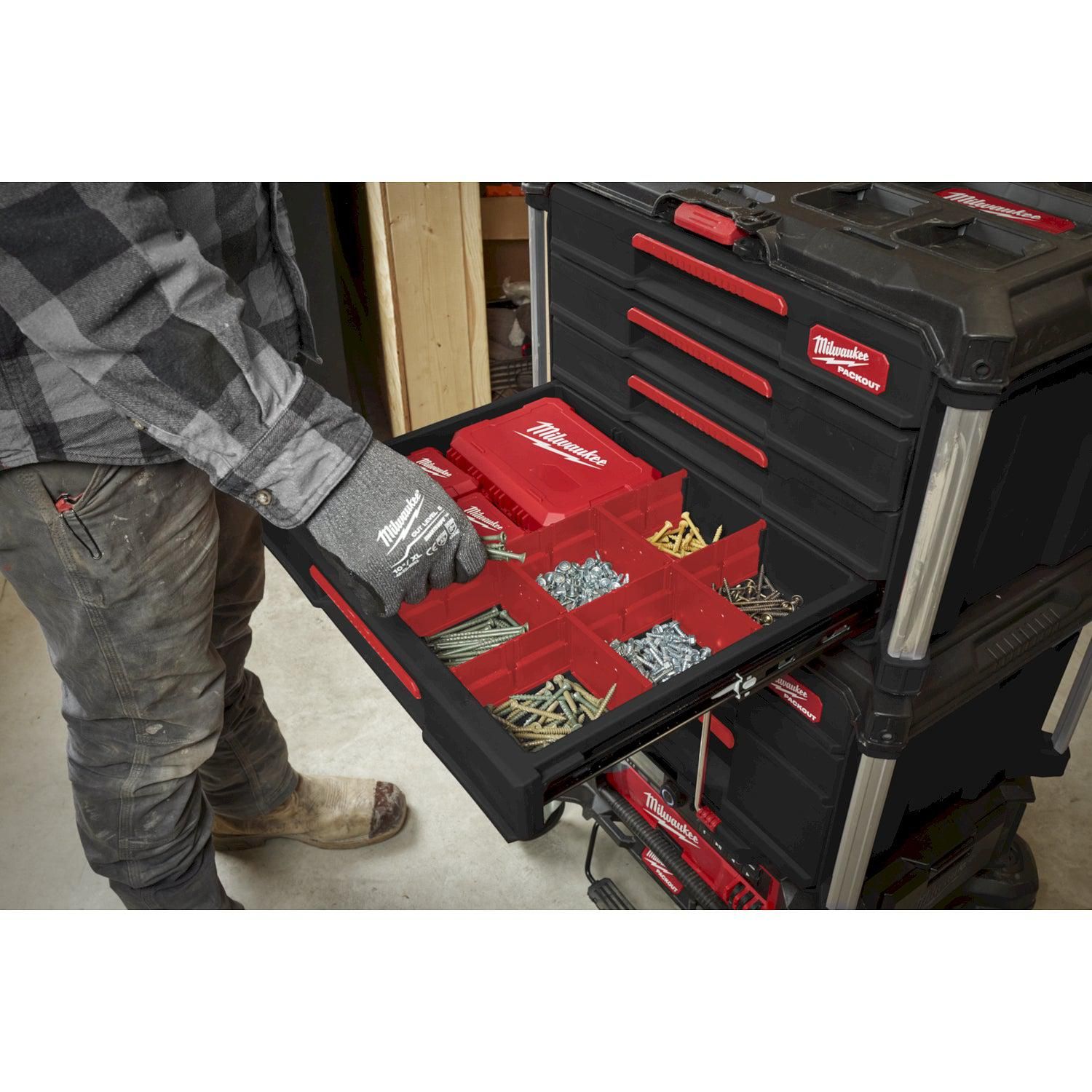 Milwaukee PACKOUT™ Gereedschapskoffer met 4 lades - 4932493189