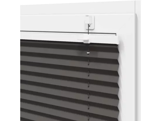 Store plissé noir 45x150 cm largeur du tissu 44,4 cm polyester