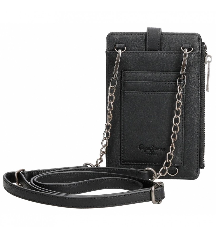 Bolsa de ombro para celular Pepe Jeans Donna preta