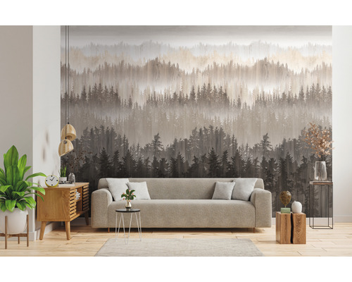 Vliesbehang 39181-2 The Wall II Watercolor Forest Brown 3-delige set 159 x 280 cm