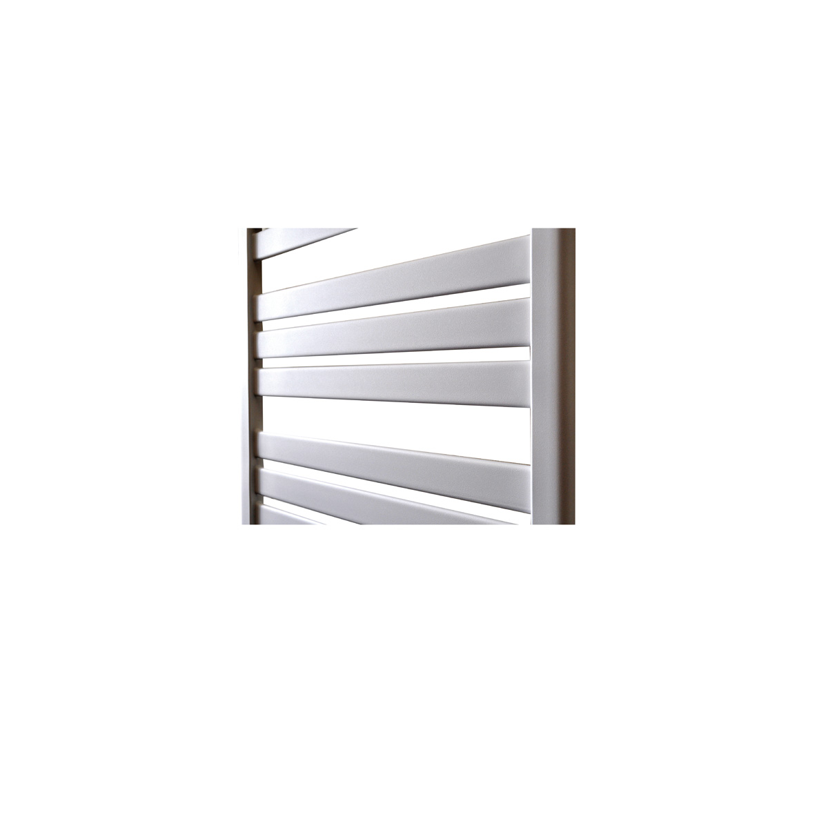Sanicare Moda elektrische radiator 60x160cm wit mat met WiFi en thermostaat rechts zwart