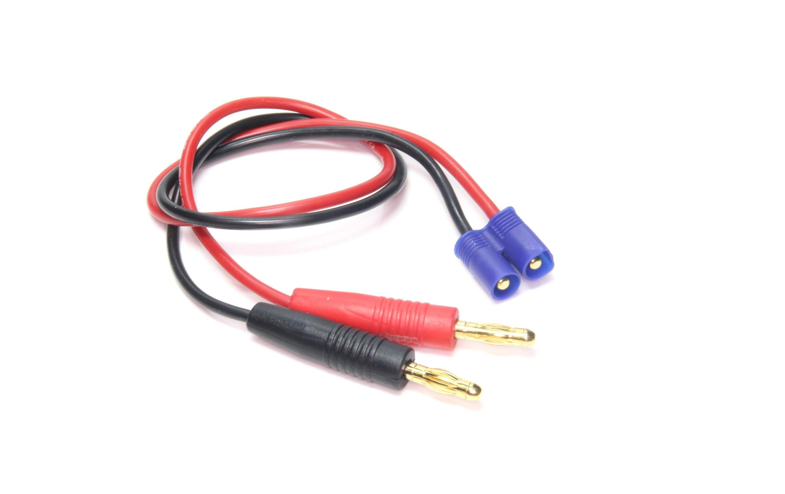 Ladekabel 4 mm Bananenstecker zu EC34 mm Bananenstecker  EC3