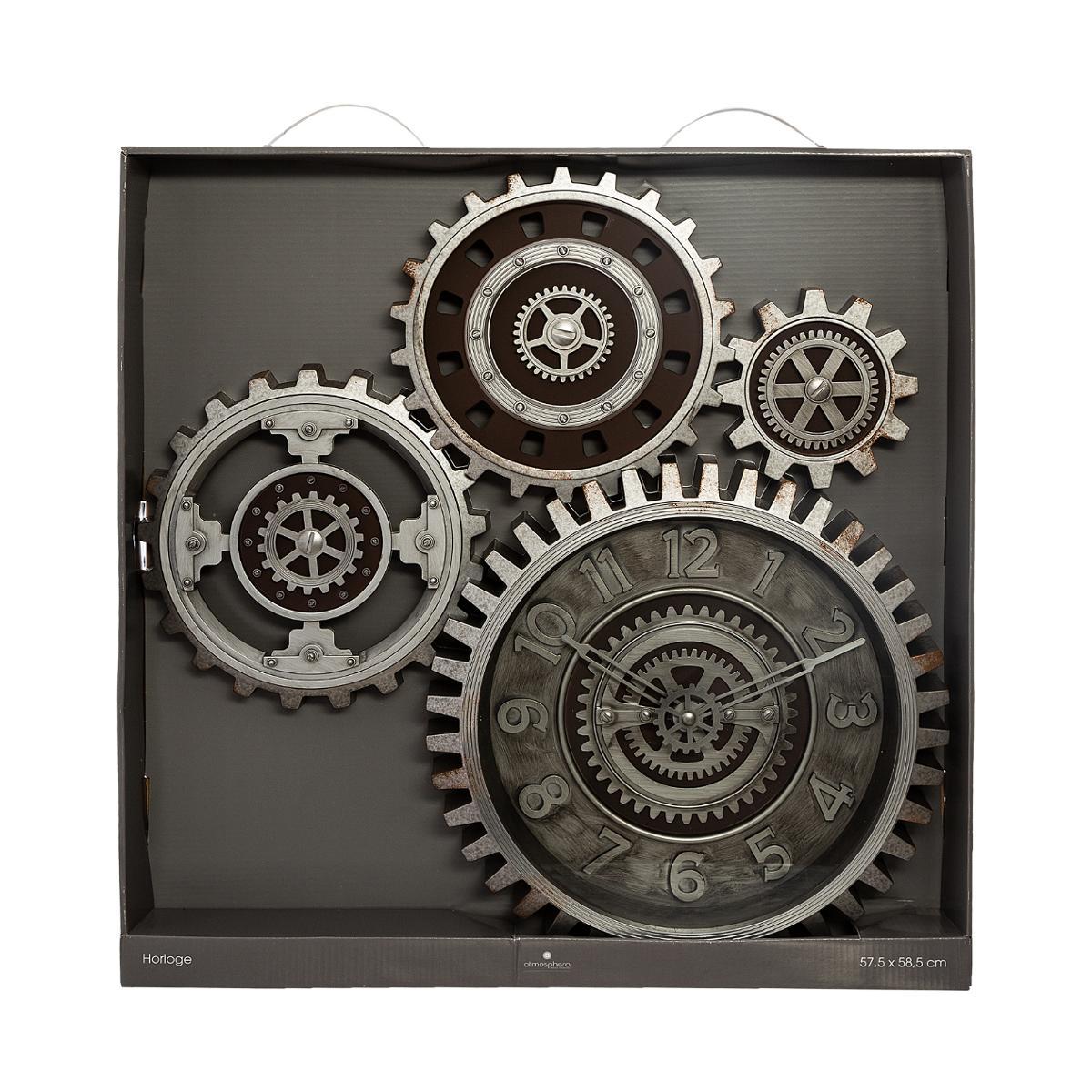PENDULE MECANIQUE PLASTIQUE D.57X58CM