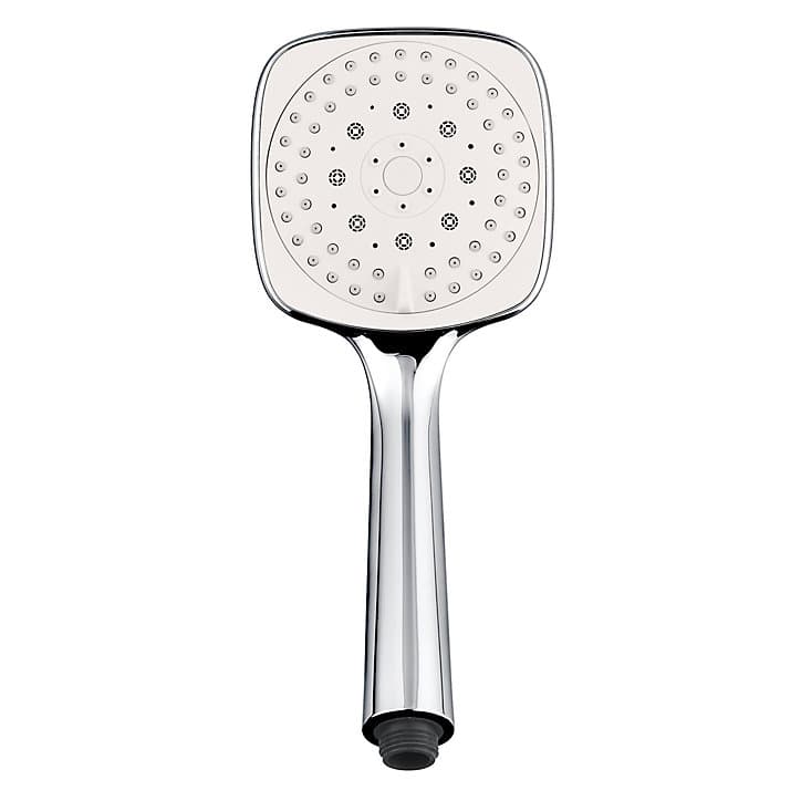 Douchette 3 jets chromé/blanc GoodHome Teesta