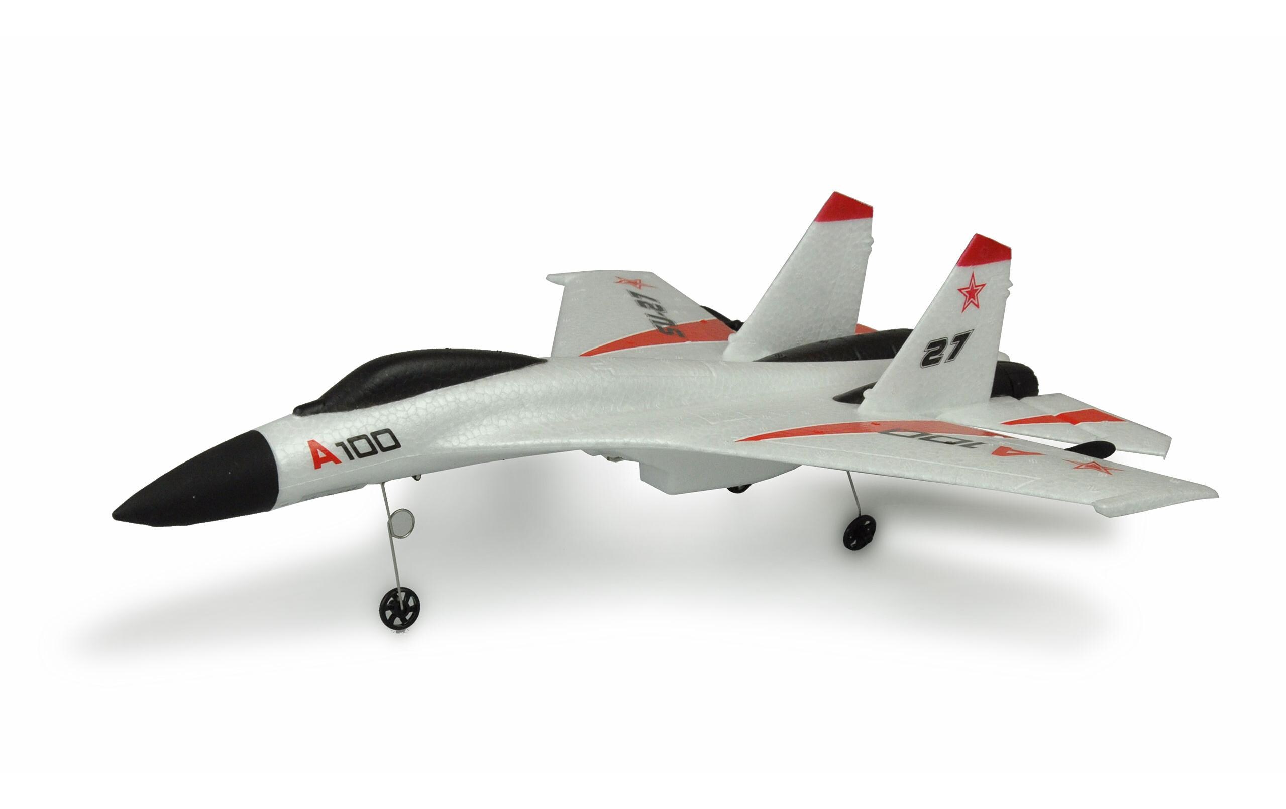 Flugzeug SU27 3-Kanal mit Gyro RTF2 Motoriges Einsteiger Flugzeug im Design einer SU 27