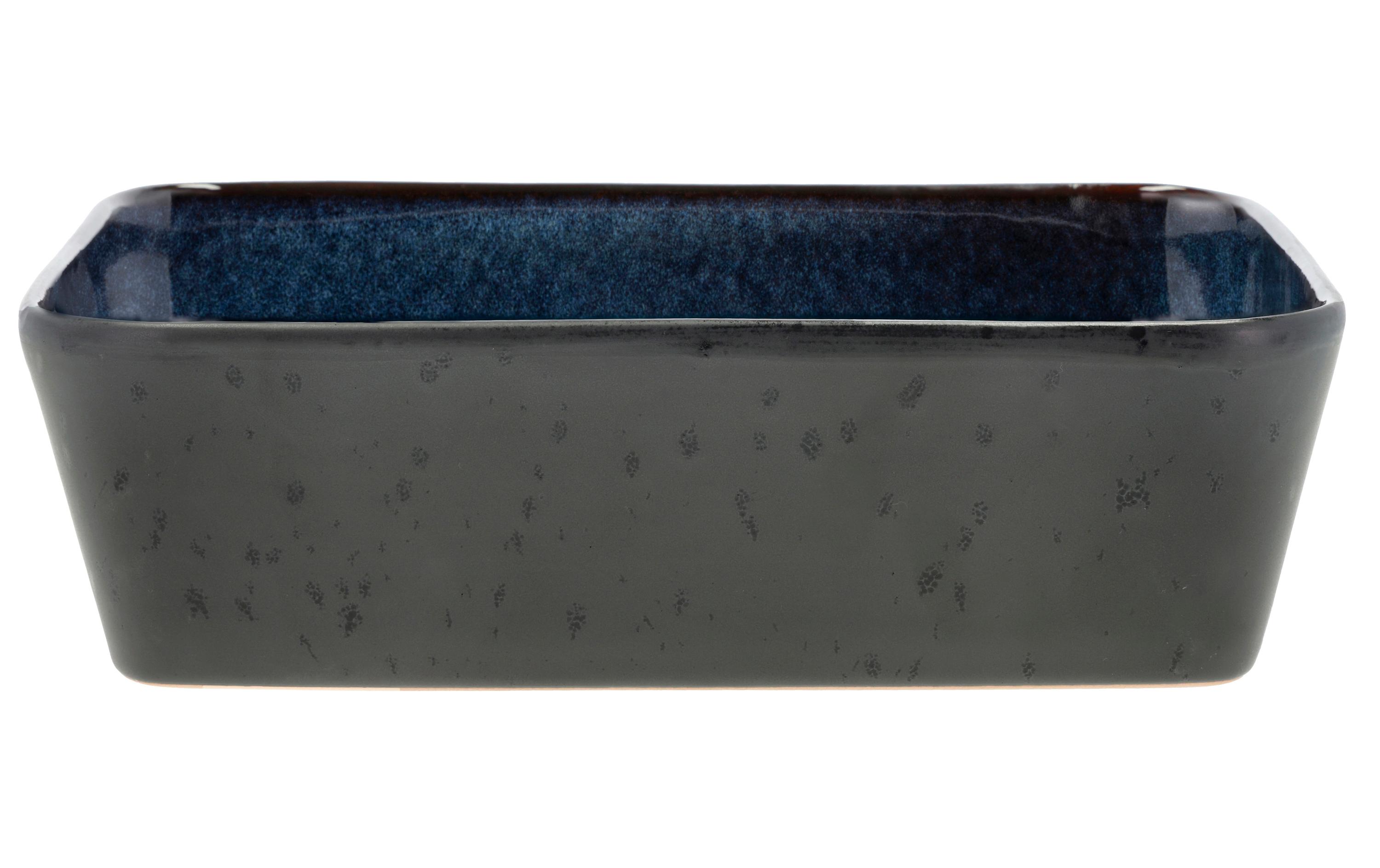 Schale Gastro 28 cm x 21 cm, 2 Stück, Dunkelblau/SchwarzSchalen Set aus Steinzeug