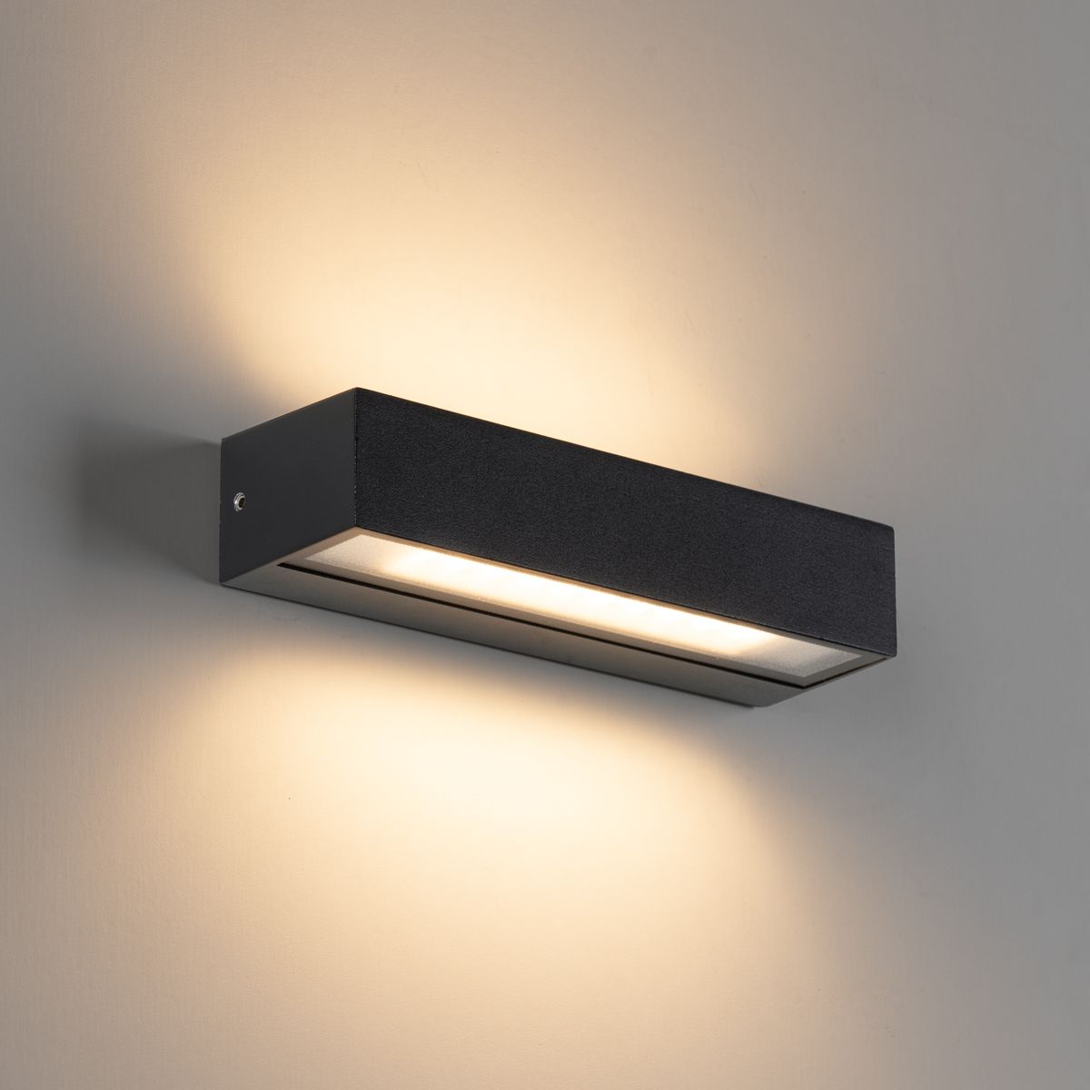 Moderne wandlamp zwart incl. LED IP65 - Steph