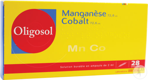Oligosol Manganèse-Cobalt Solution Buvable Ampoules 28x2ml