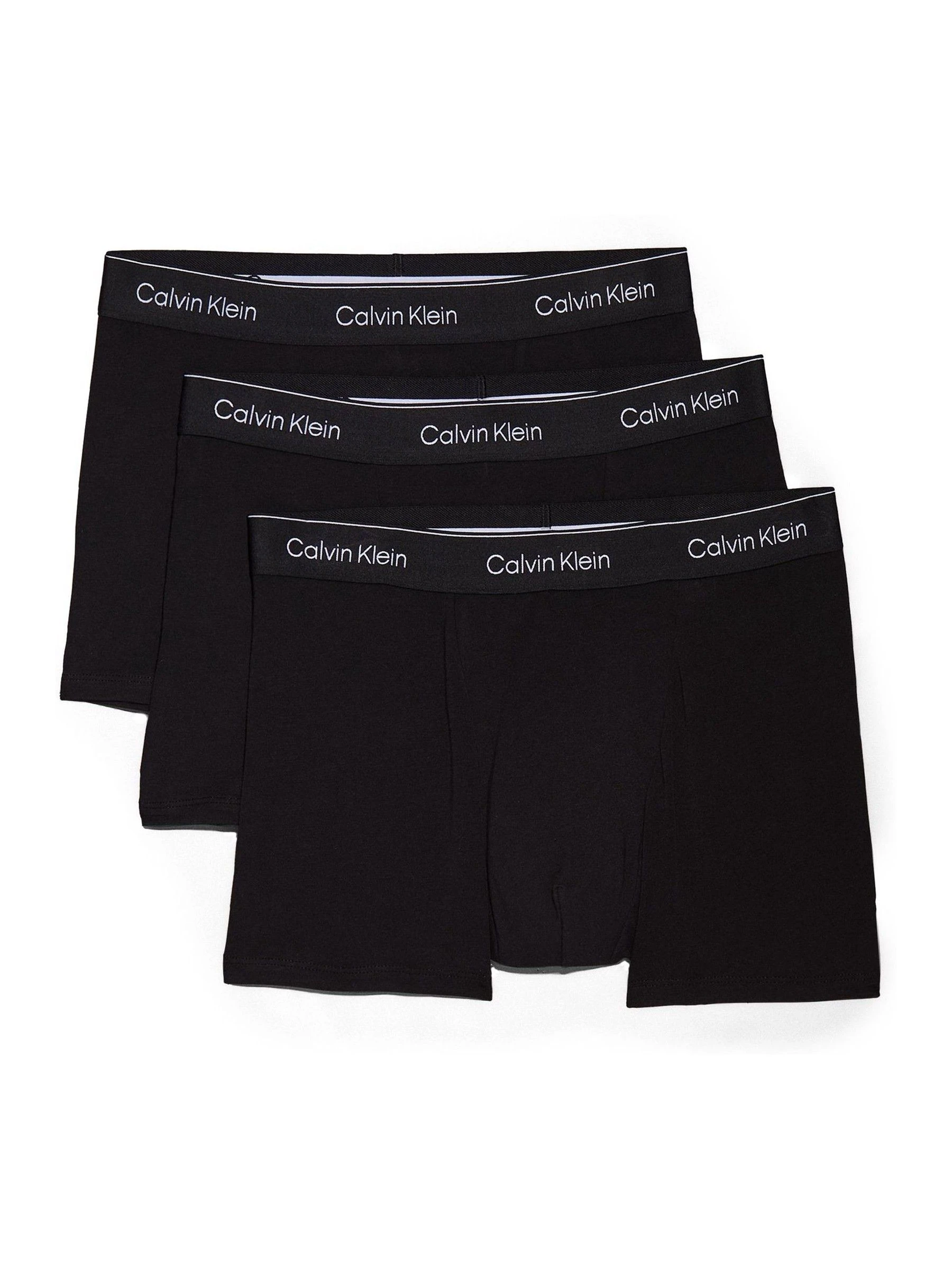 Zwart tonaal - Verpakking van 3 - Calvin Klein Icon Cotton Stretch 5 Pack Boxer Trunks