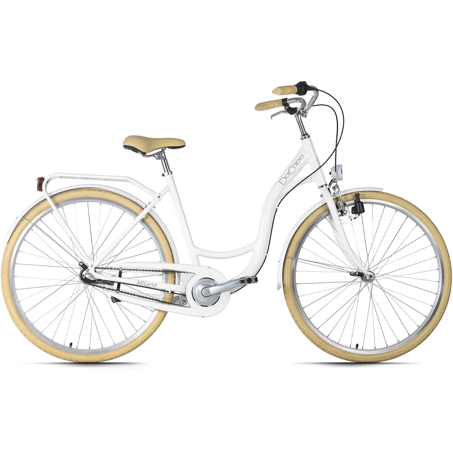 DaCapo Cityrad 3-Gänge Damenfahrrad Milano 28 Zoll Weiß